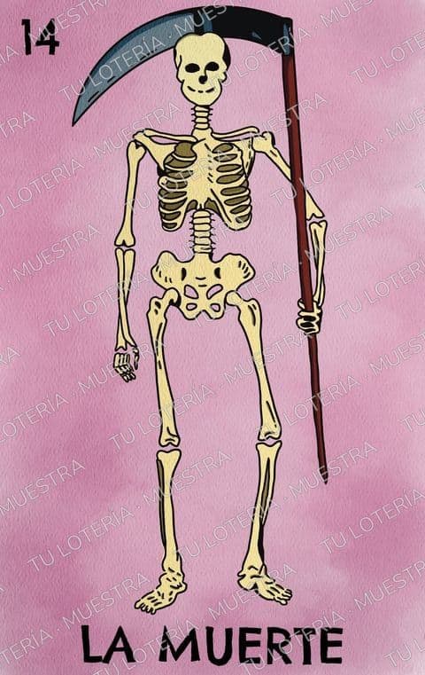 Carta de lotería: La Muerte