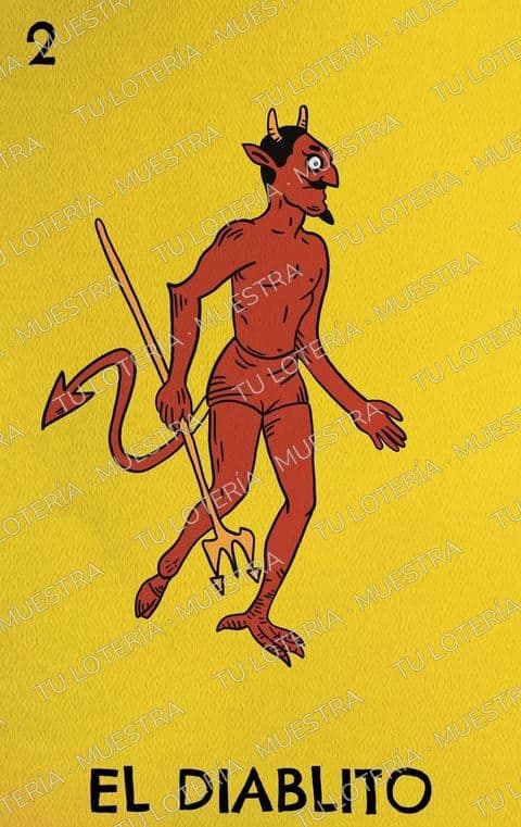 Carta de lotería: El Diablito