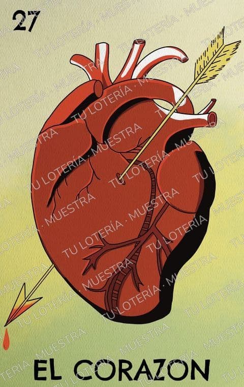 Carta de lotería: El Corazón