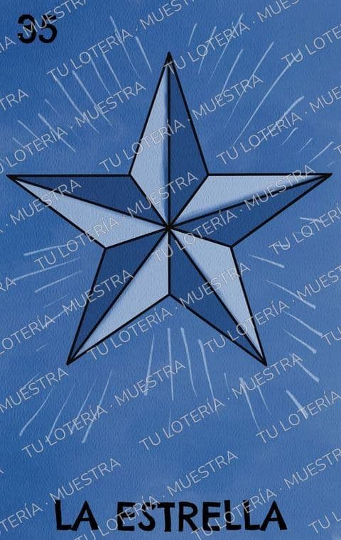 Carta de lotería: La Estrella