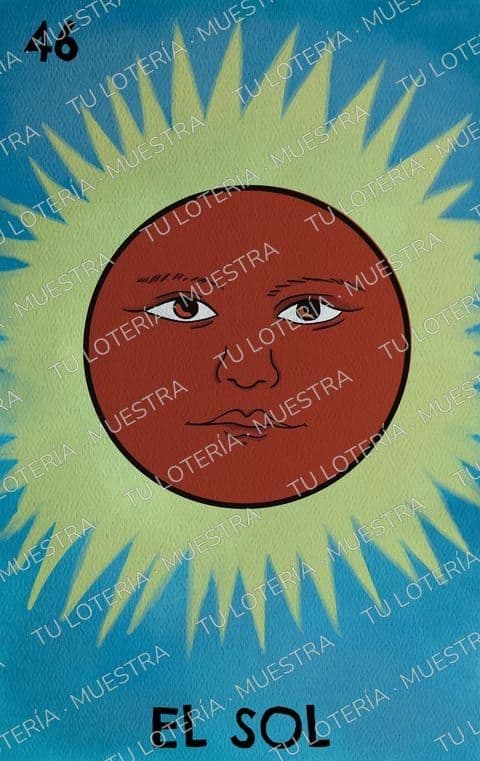 Carta de lotería: El Sol