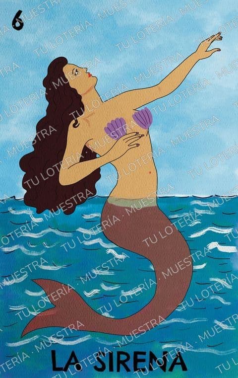 Carta de lotería: La Sirena